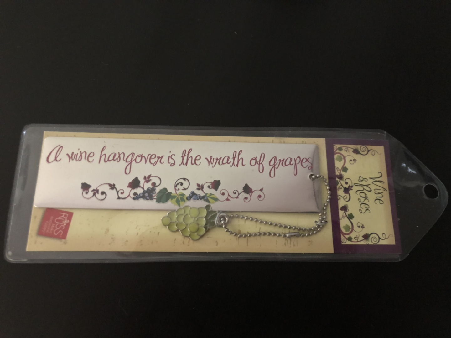 #freecycle metal bookmark for wine lovers - photo 2