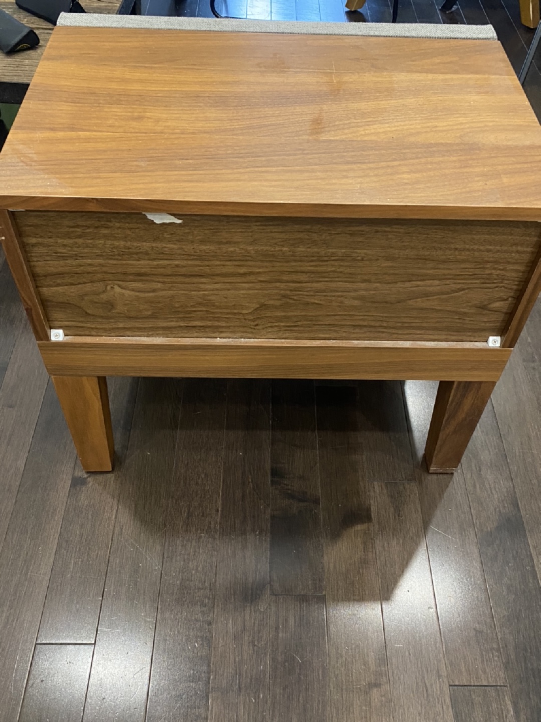 West Elm MCM Solid Oak Side Table - photo 4