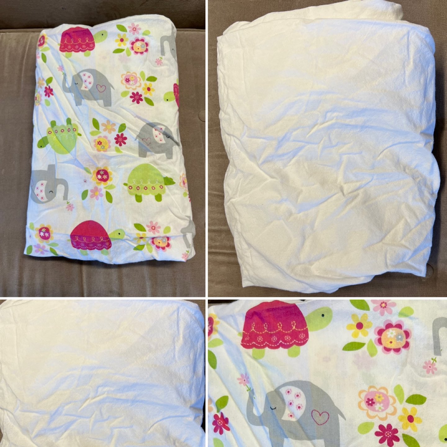 Baby Crib Fitted Sheets x 2