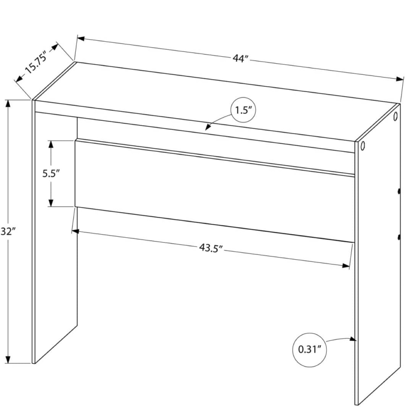 Practically brand new console table !! image indicator(3)
