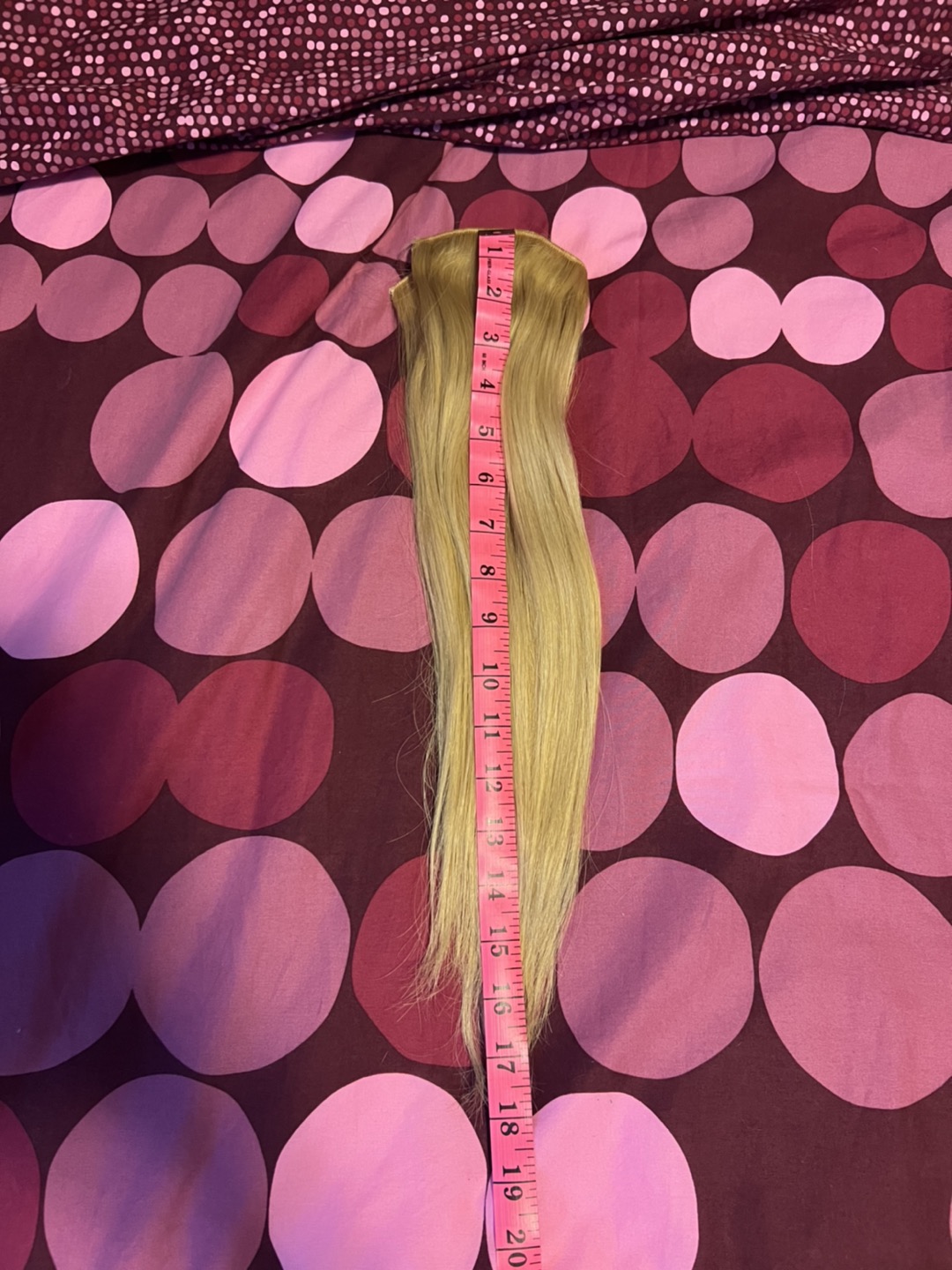 Real human clip-in hair extensions