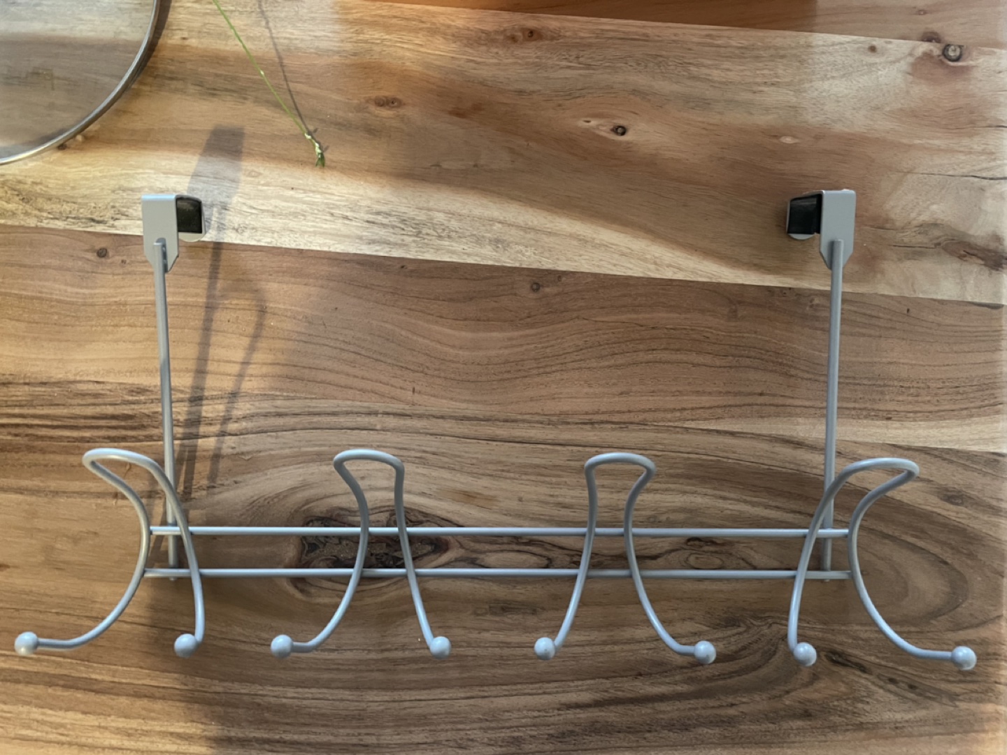 Grey over the door hooks thumbnail