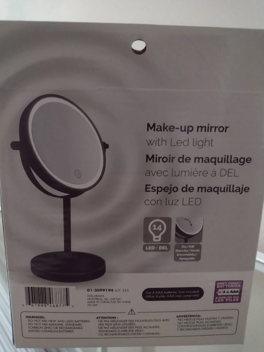 Make up mirror with led light - photo 2