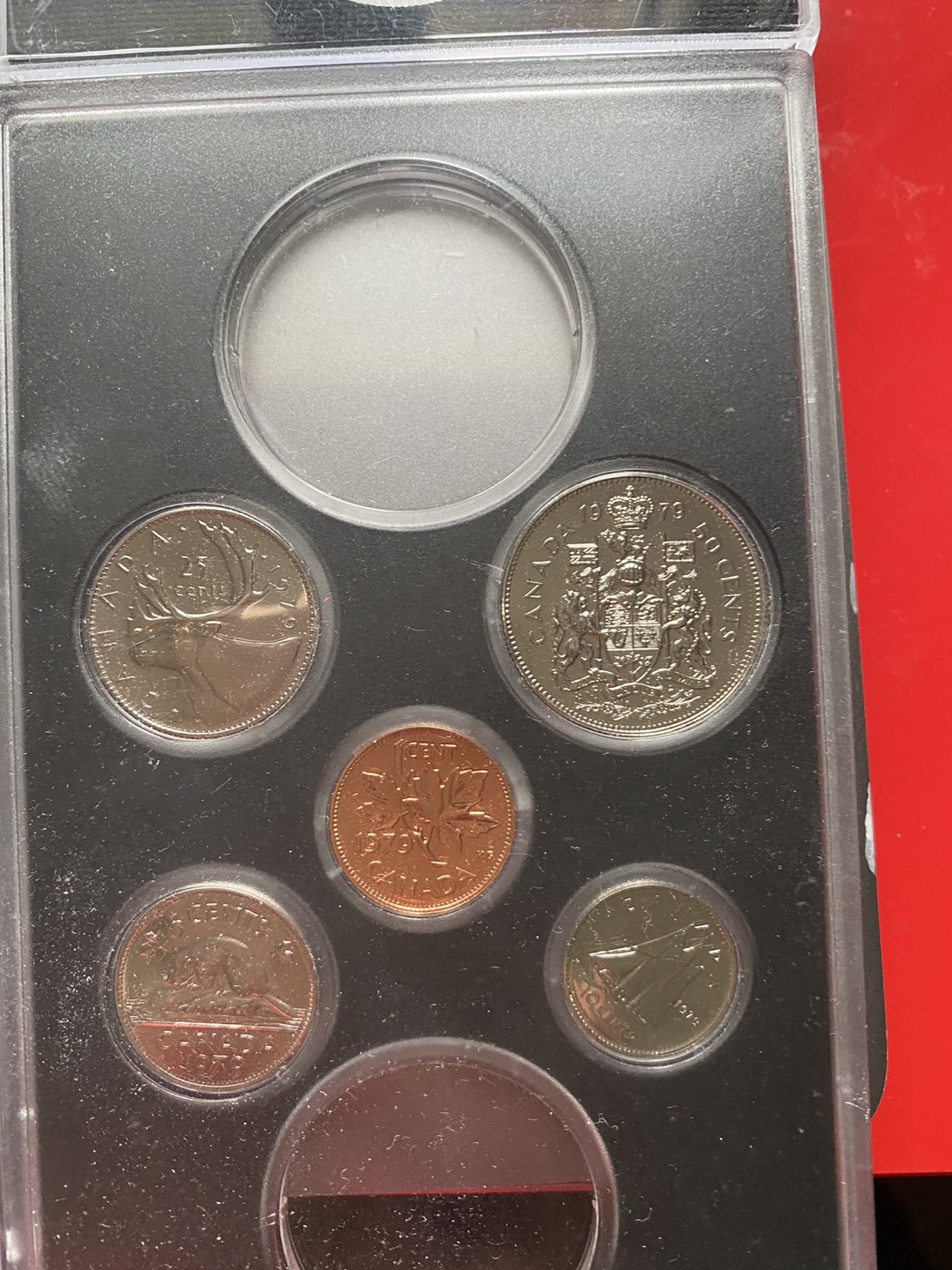 9 Partial Canada Specimen UNC coin sets 1970s/80s🍀 image indicator(10)