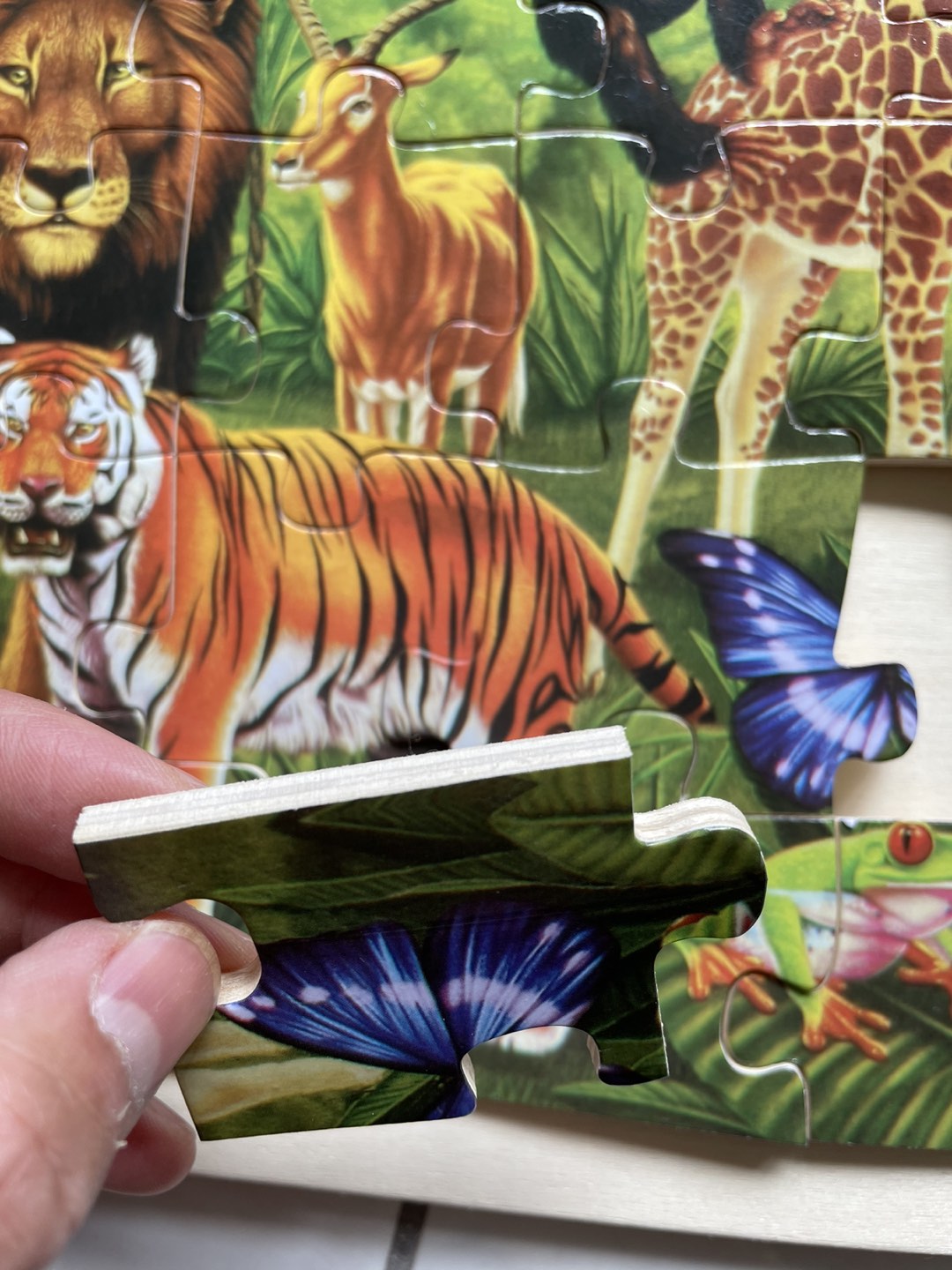 3 kids wooden puzzles - photo 4