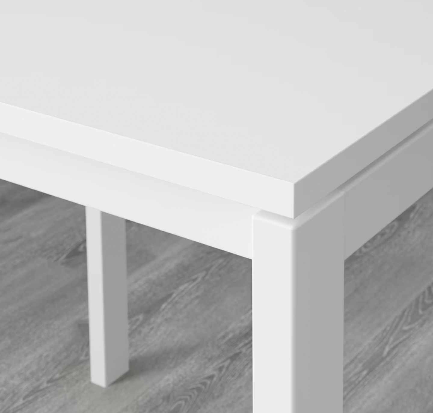 White dining table and chairs - photo 2