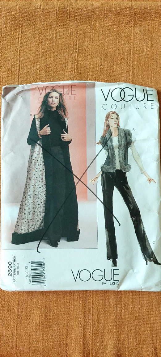 Vogue Couture pattern-size 18-20-22 thumbnail