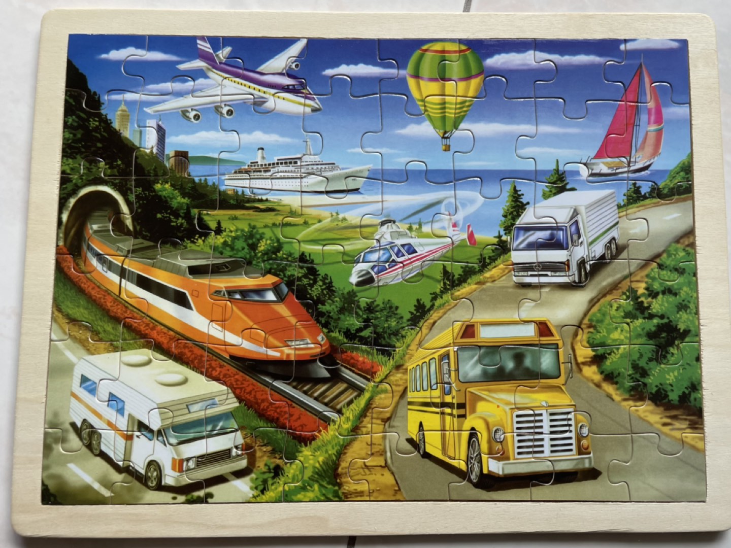 3 kids wooden puzzles - photo 2