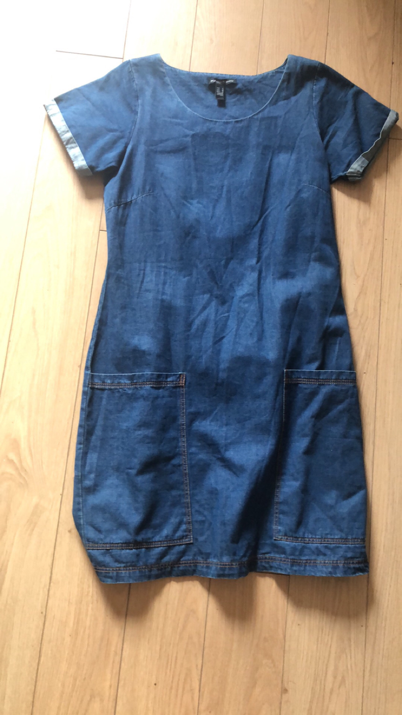 Mango denim dress with pockets. Size S/M thumbnail