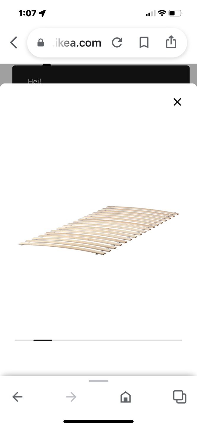 IKEA bed frame high -white - photo 2