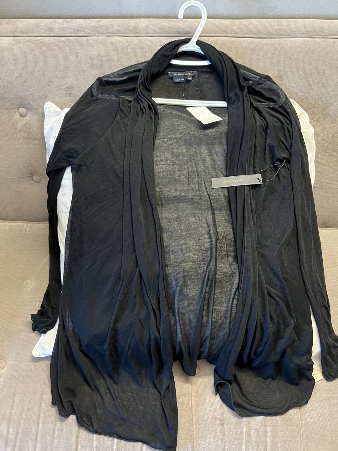 BCBG Brand New Sheer Summer Cardigan. XL thumbnail