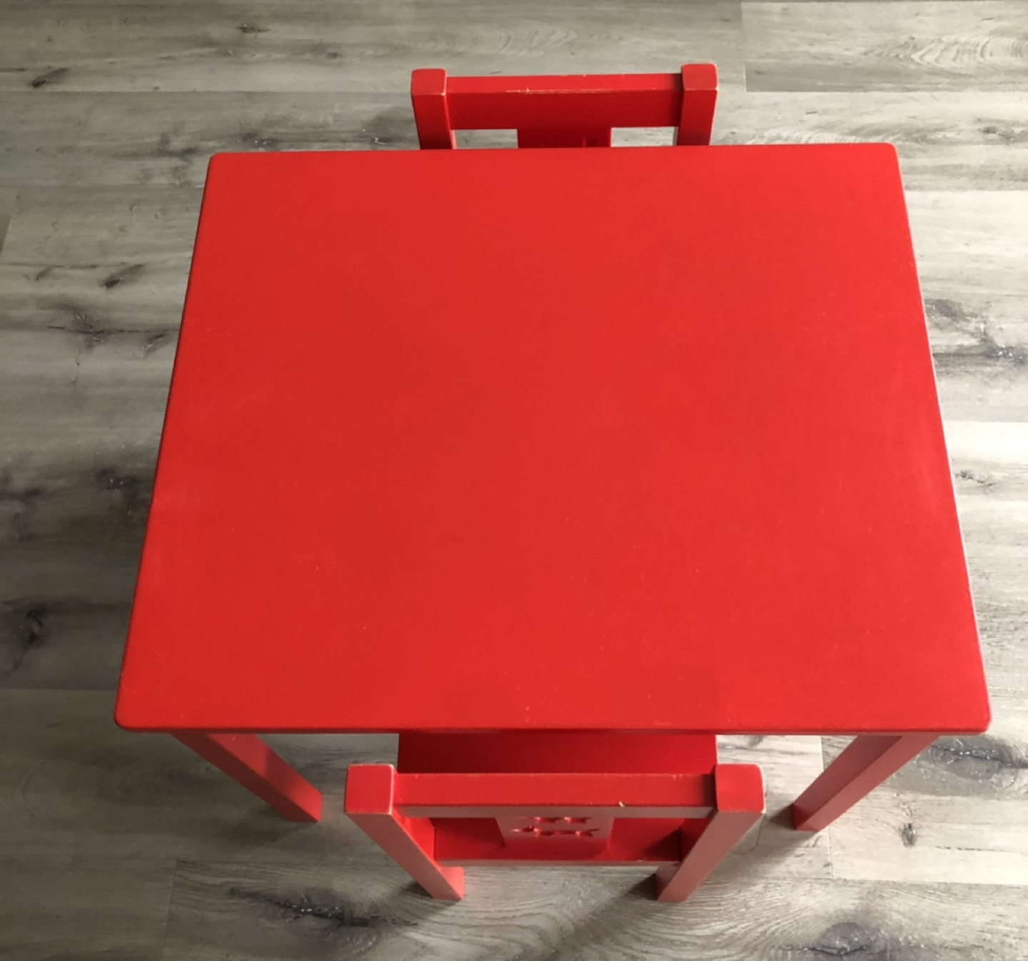 Daycare kids wood chairs and table thumbnail