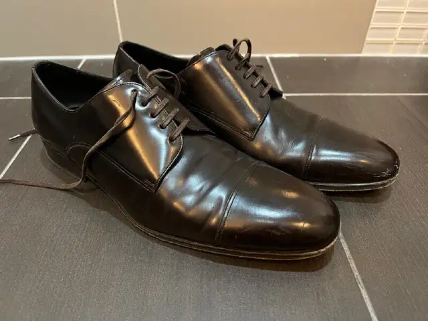 DOLCE & GABBANA Men's Dress Shoes Size 9-10, Brown thumbnail