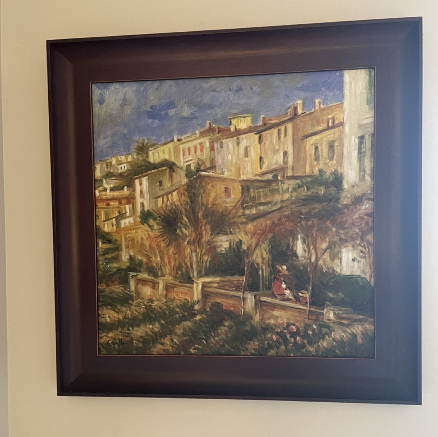 Mexico painting- hand painted wooden frame