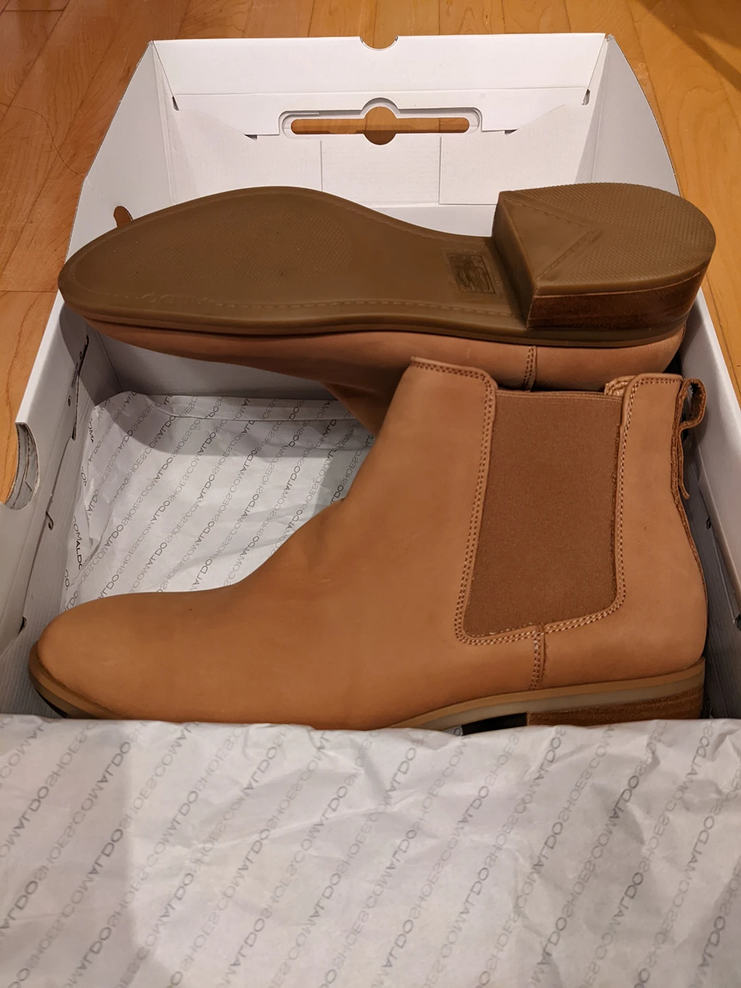 New tan coloured ankle boots from Aldo - new in box thumbnail