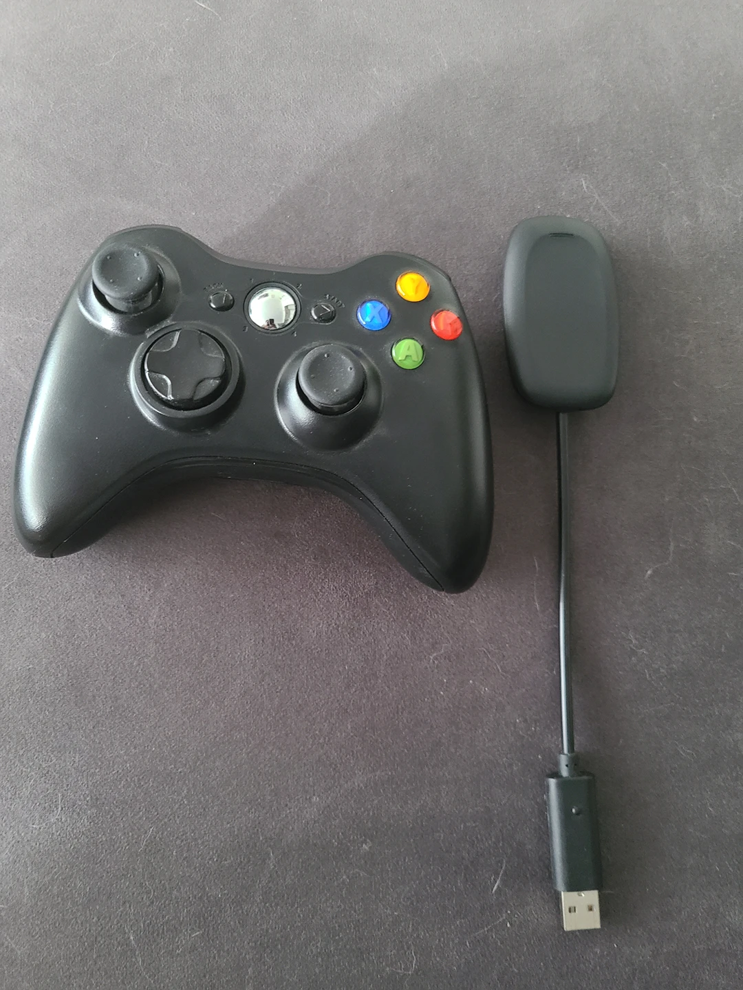 xbox 360 wireless controller + receiver remote thumbnail