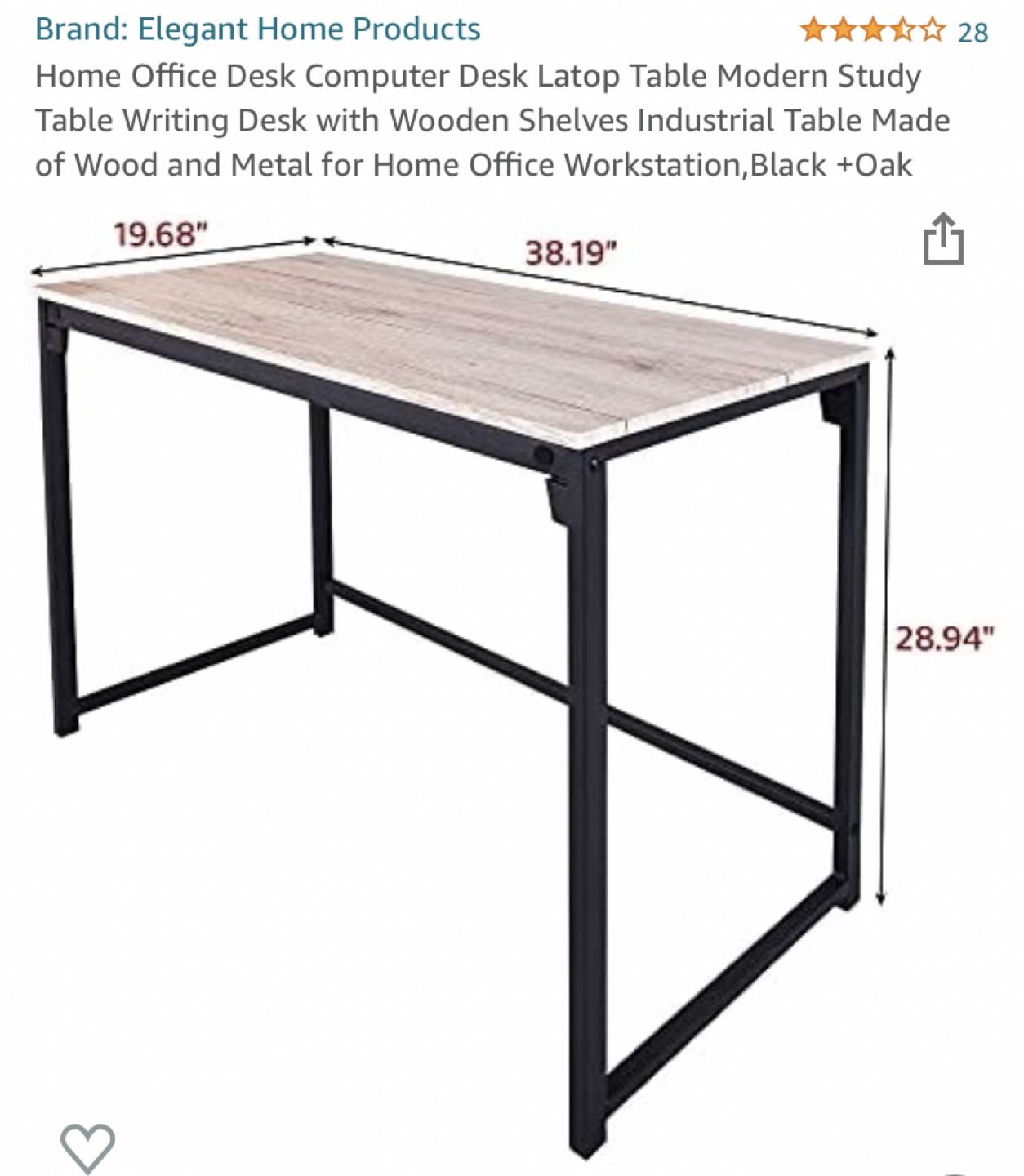 Light brown desk great condition image indicator(4)