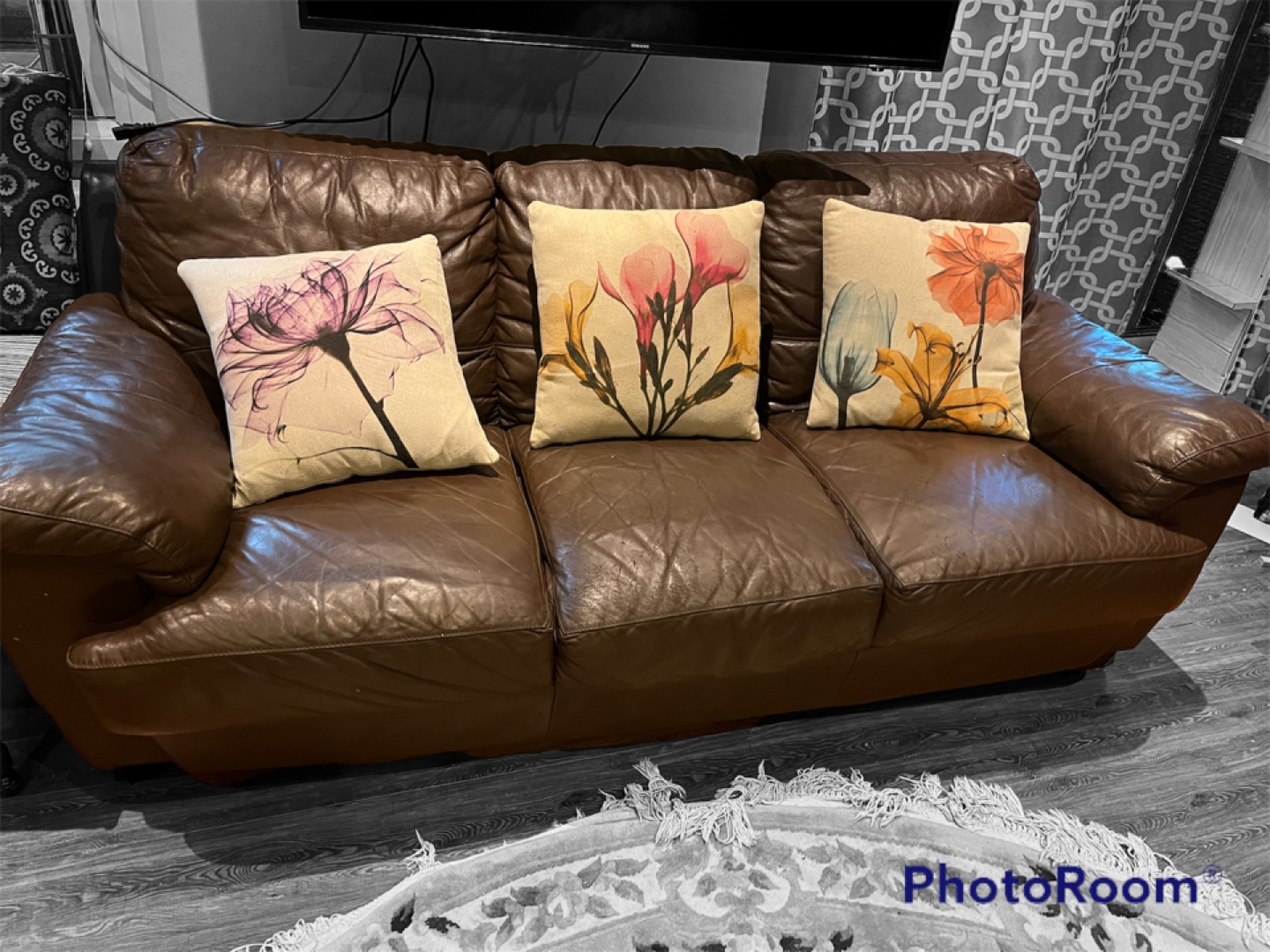 Leather sofa