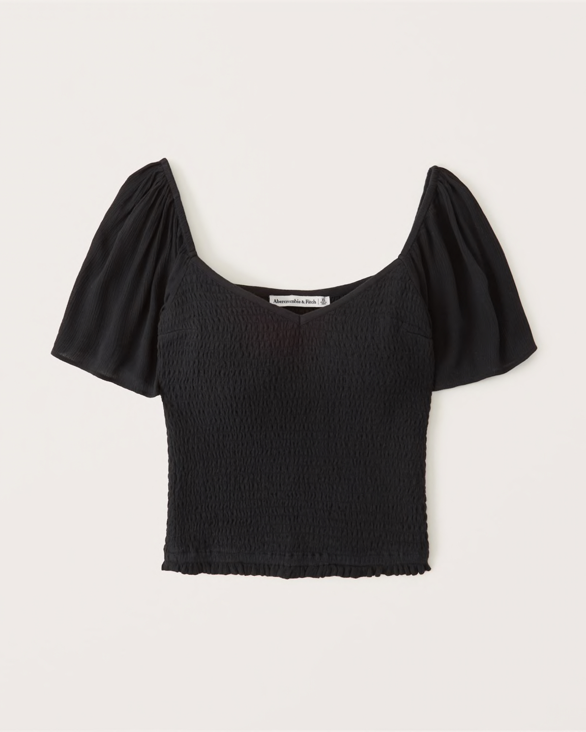 Abercrombie Smocked Flutter Sleeve top