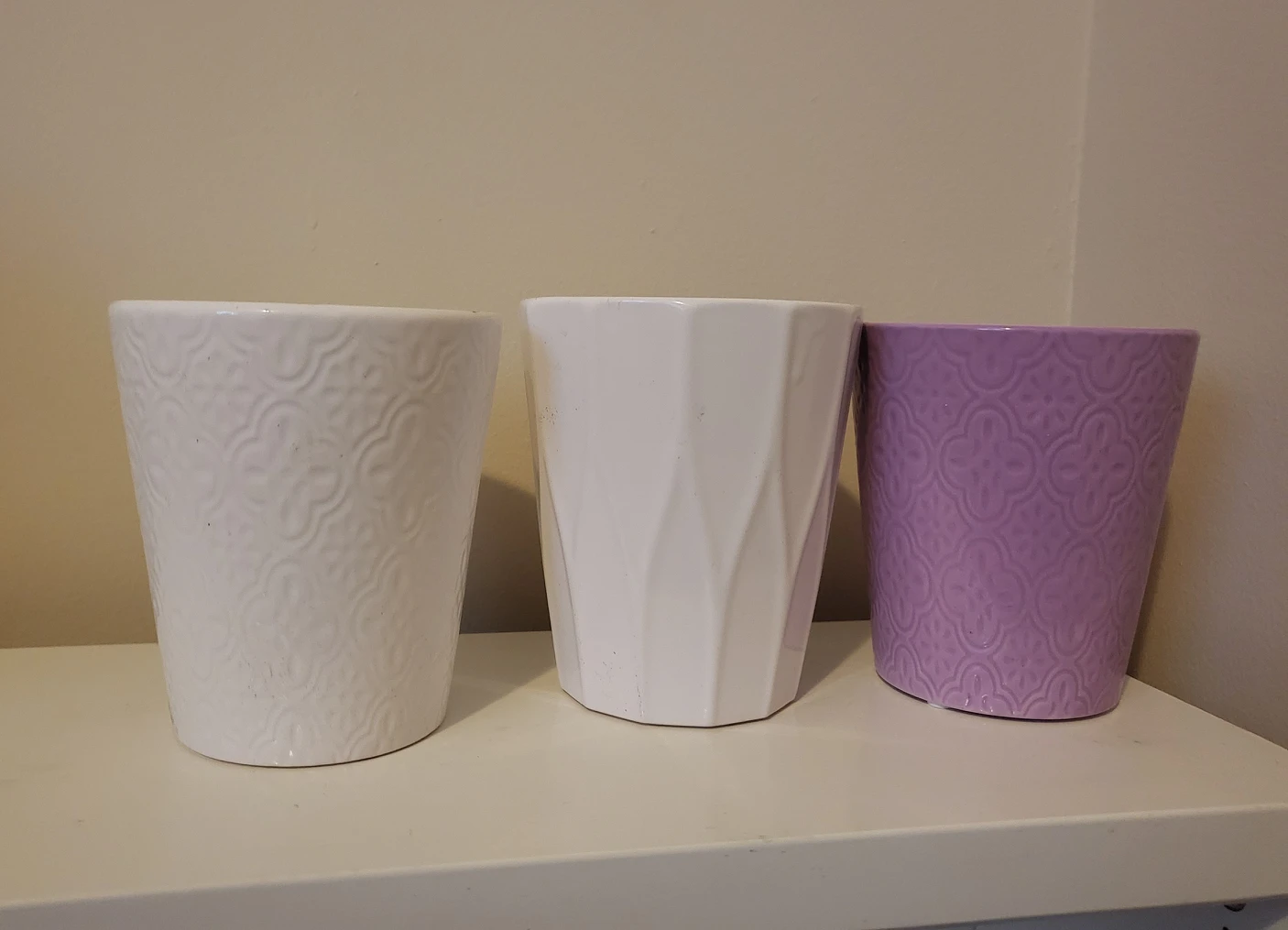 orchid pots x 3