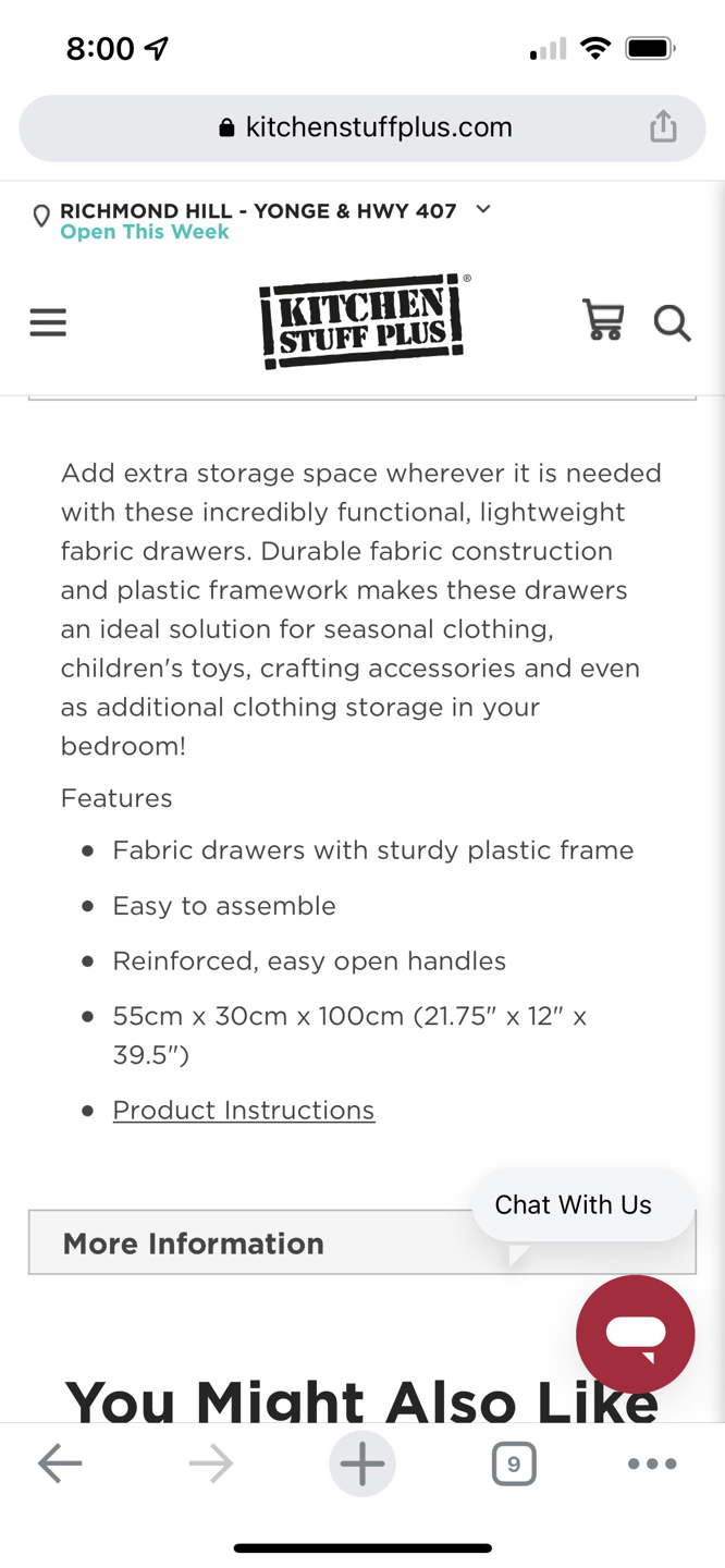 KSP Fabric Shelving Unit - photo 2
