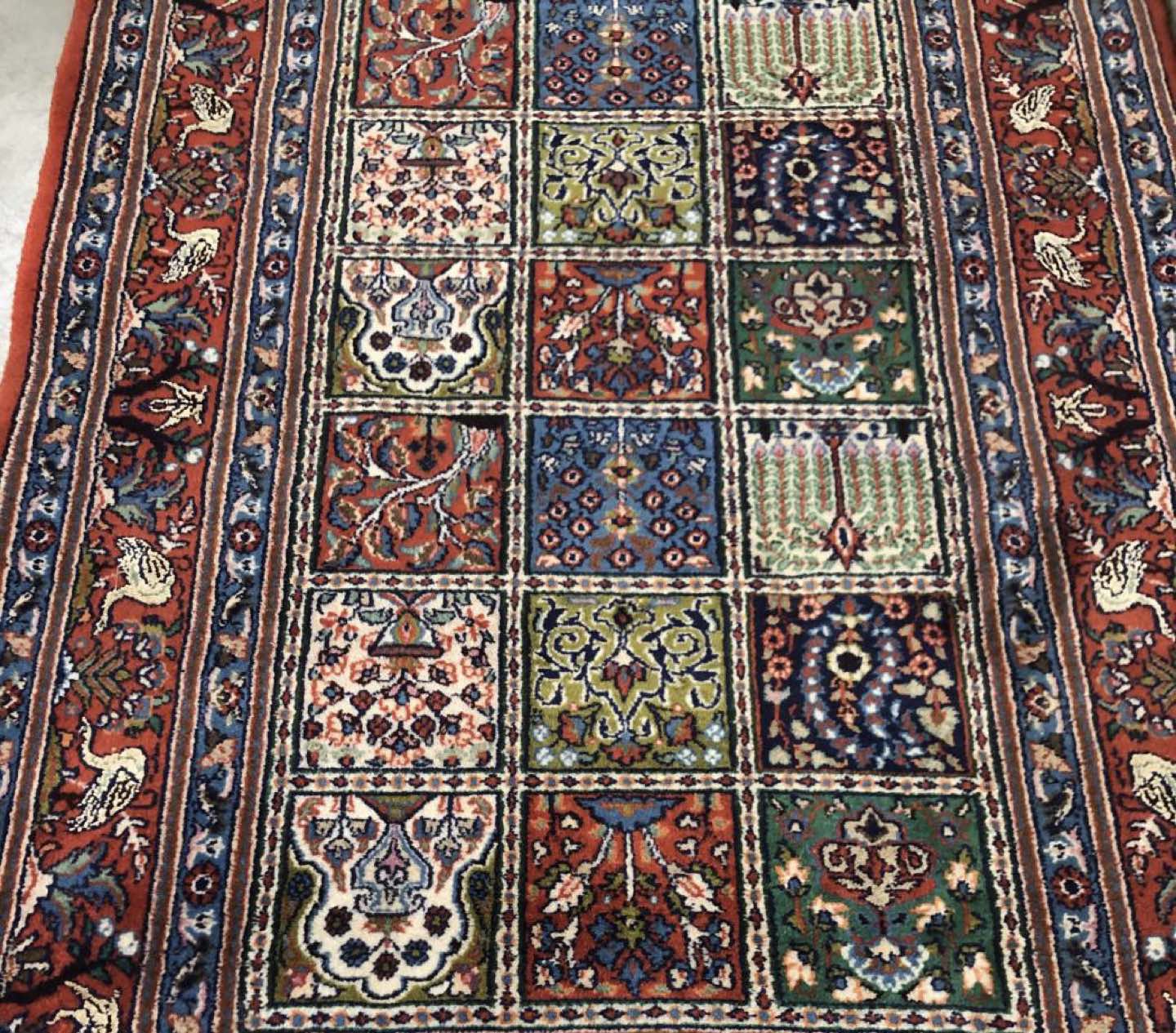 Hand Knotted wool and silk Persian Carpet! image indicator(2)
