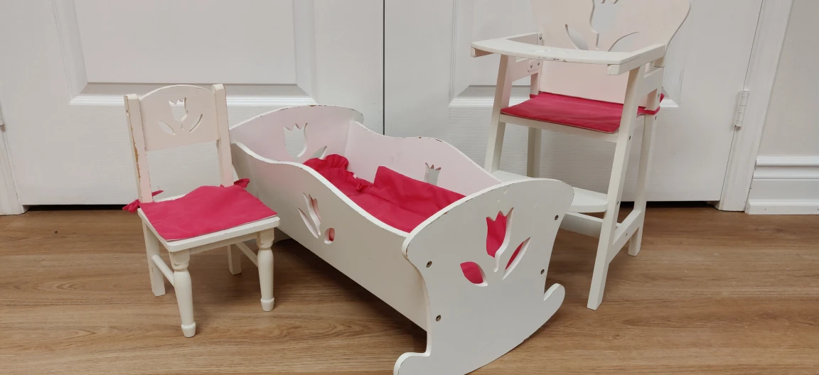 Wooden furniture toy set