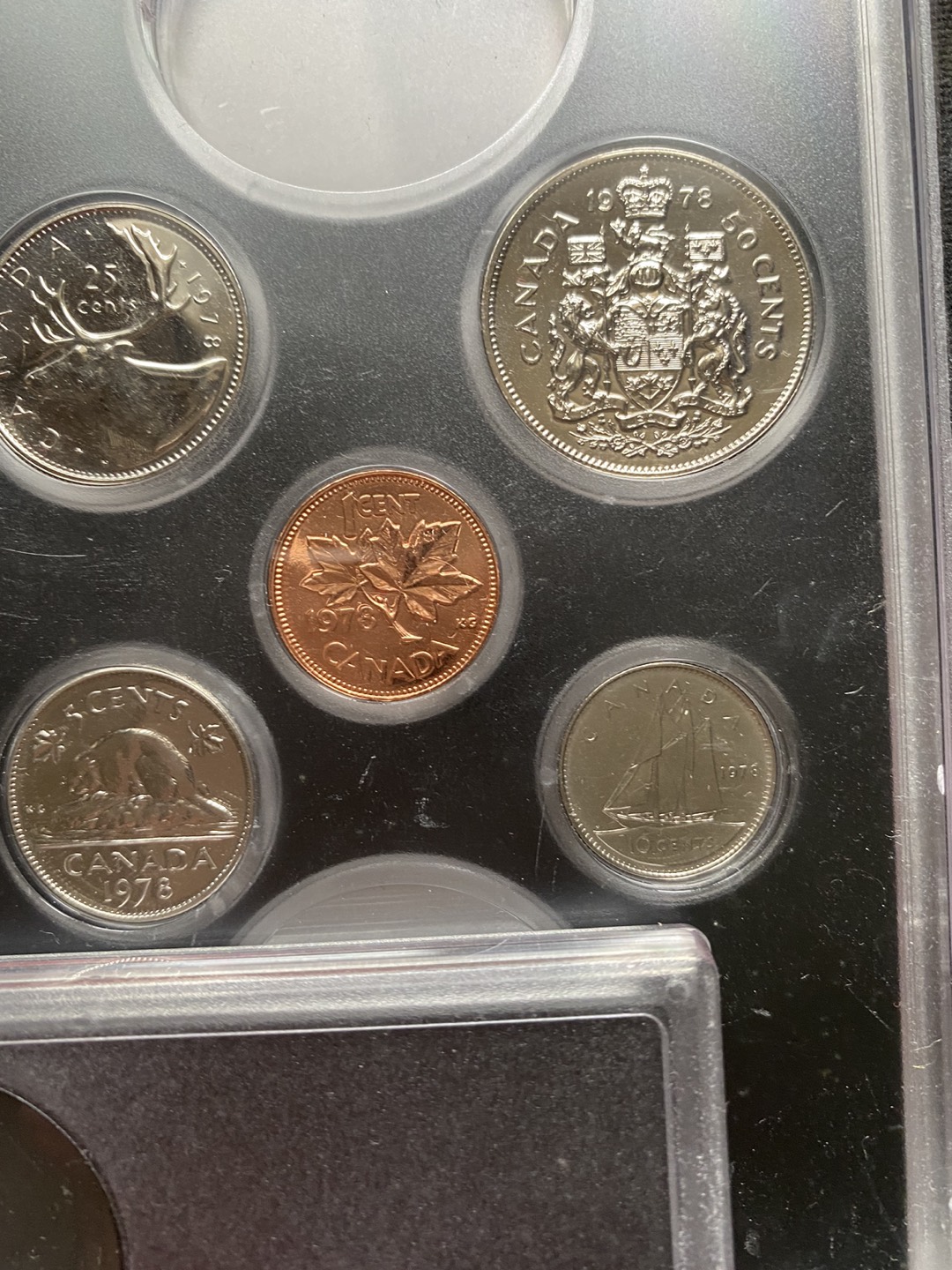 9 Partial Canada Specimen UNC coin sets 1970s/80s🍀 image indicator(9)