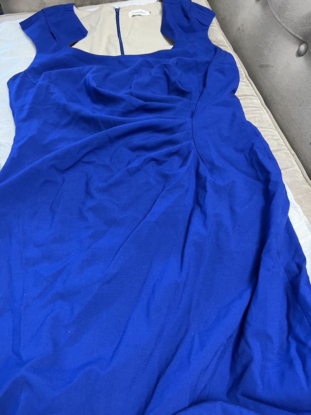 Calvin Klein Cobalt Blue dress. XL thumbnail