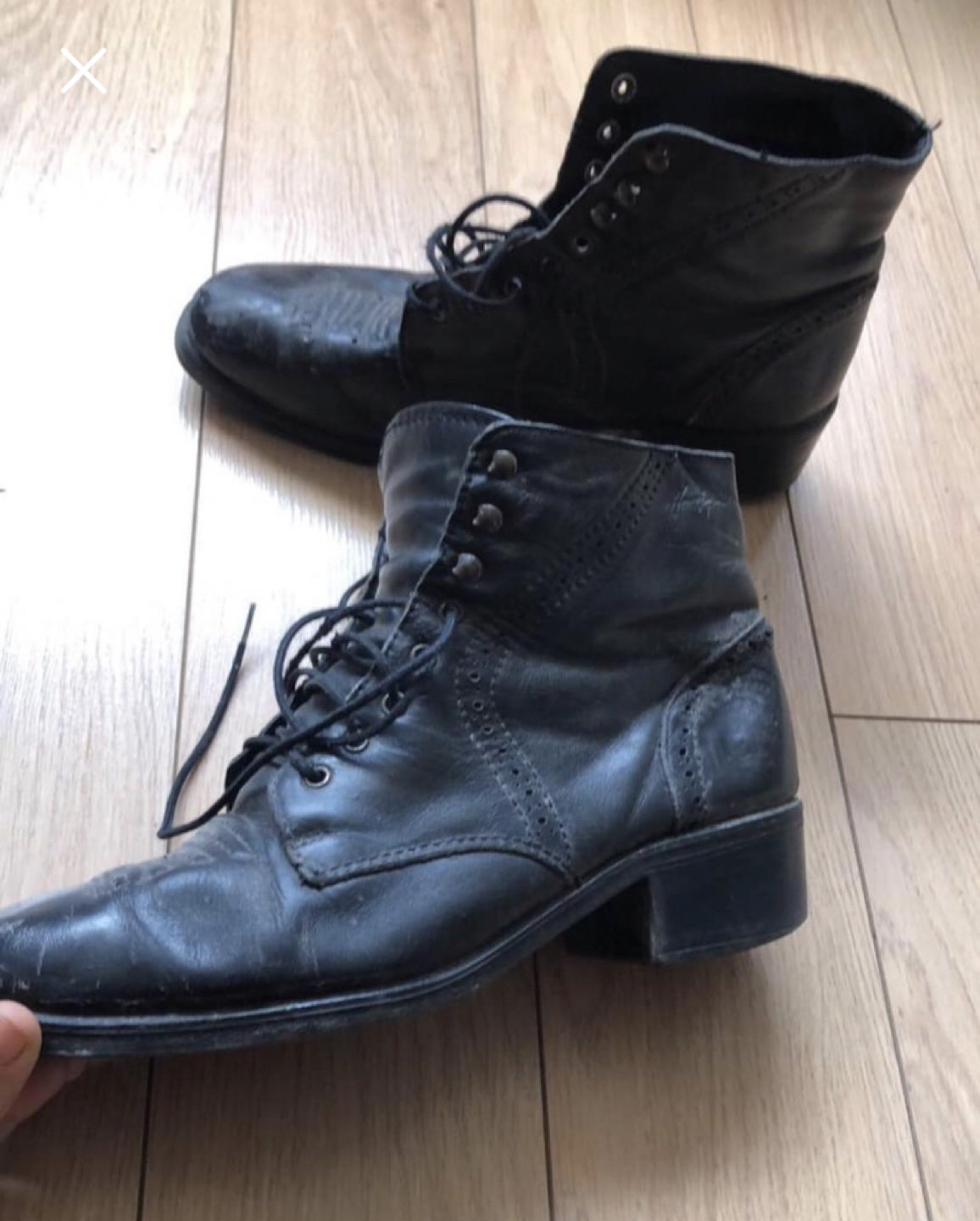 Henri Pierre black booties thumbnail