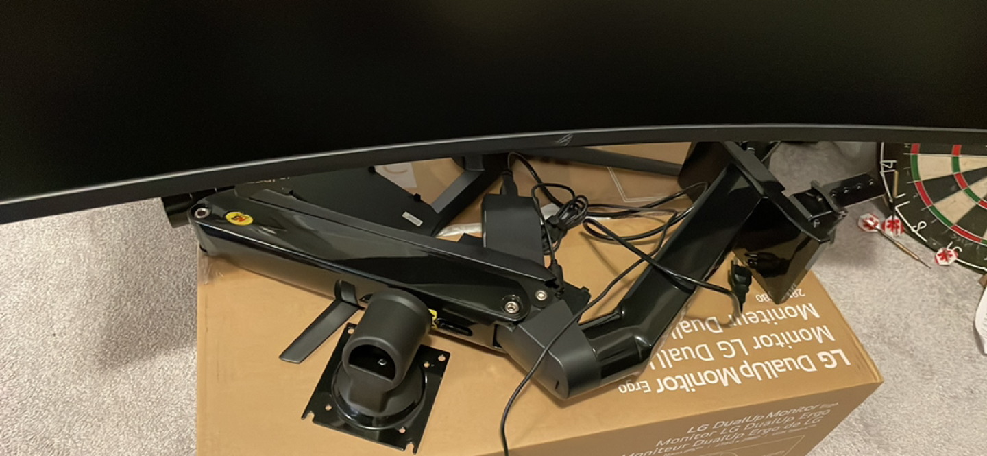 Asus Rog Strix XV43V 43” Ultrawide Monitor with arm mount. - photo 4