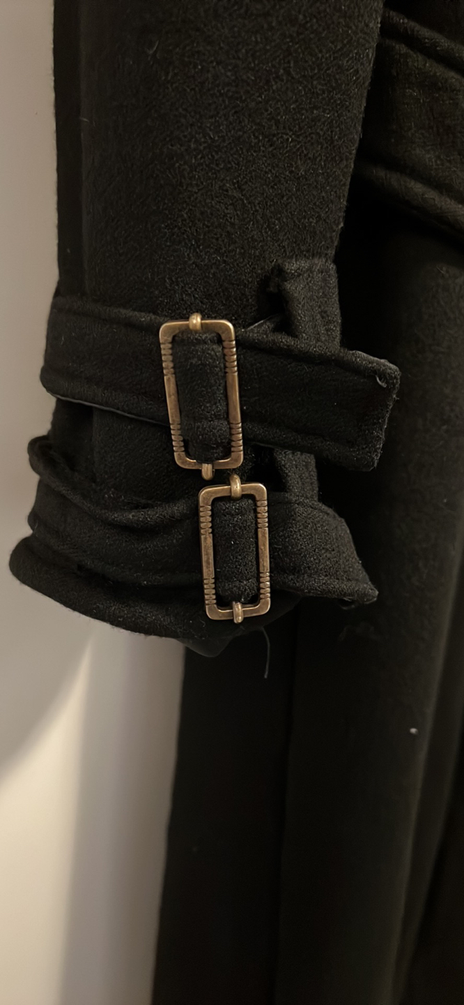 Custom made, long black coat - photo 4