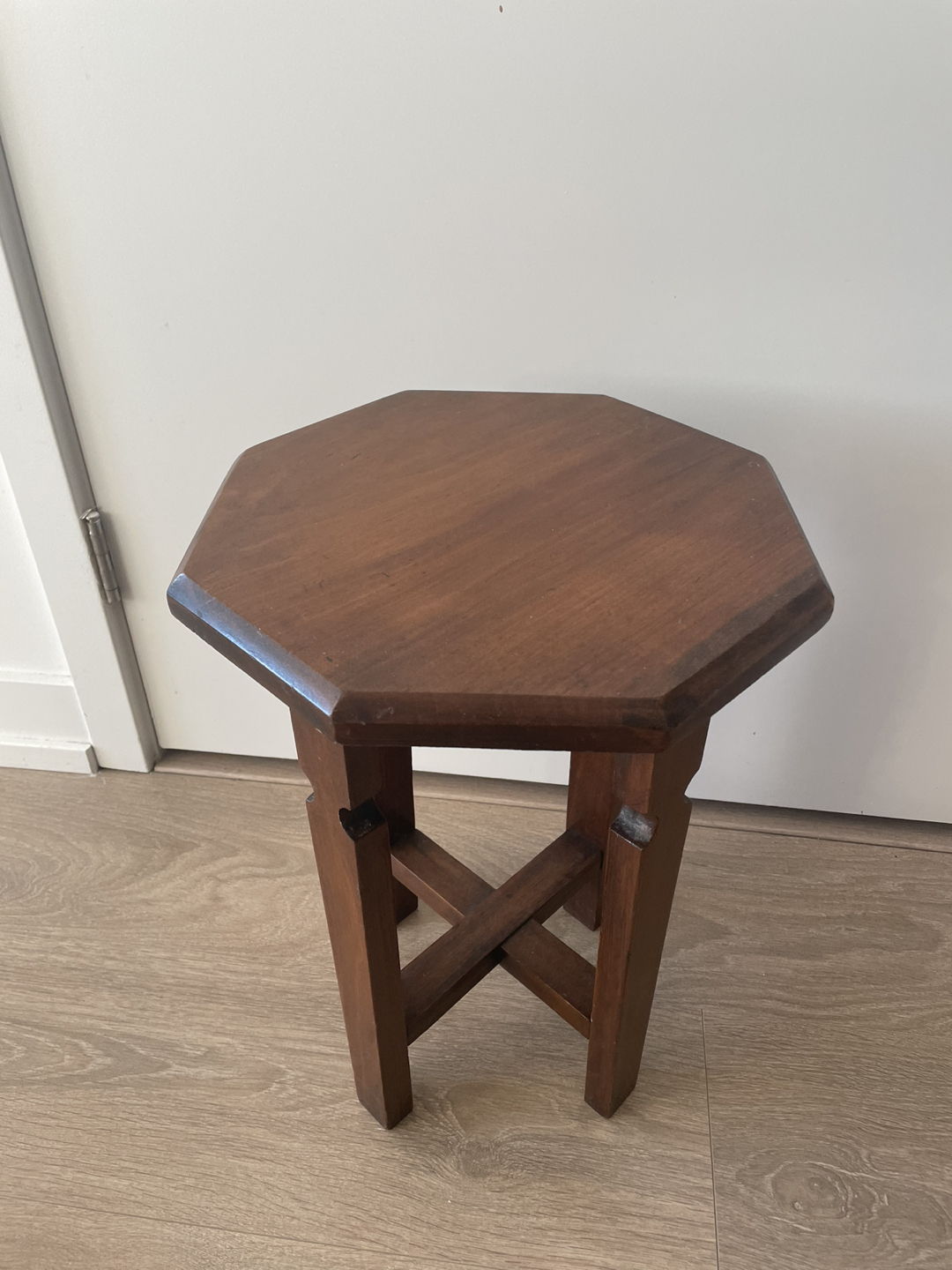 Small vintage wooden table thumbnail