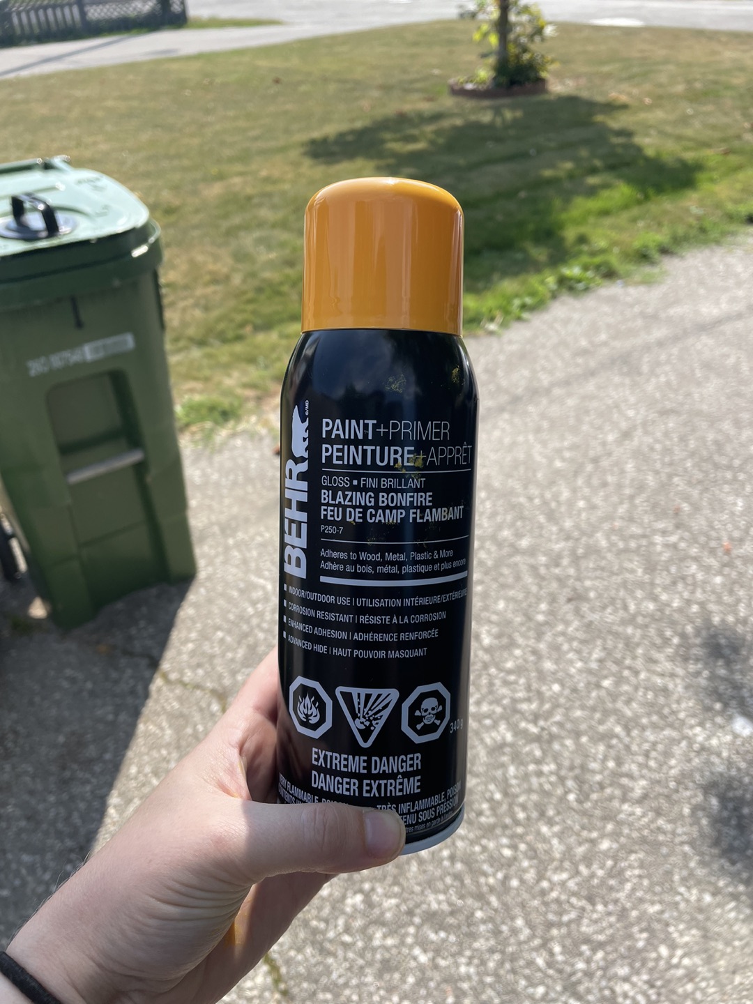 Behr Blazing Bonfire Spray Paint-Barely Used thumbnail