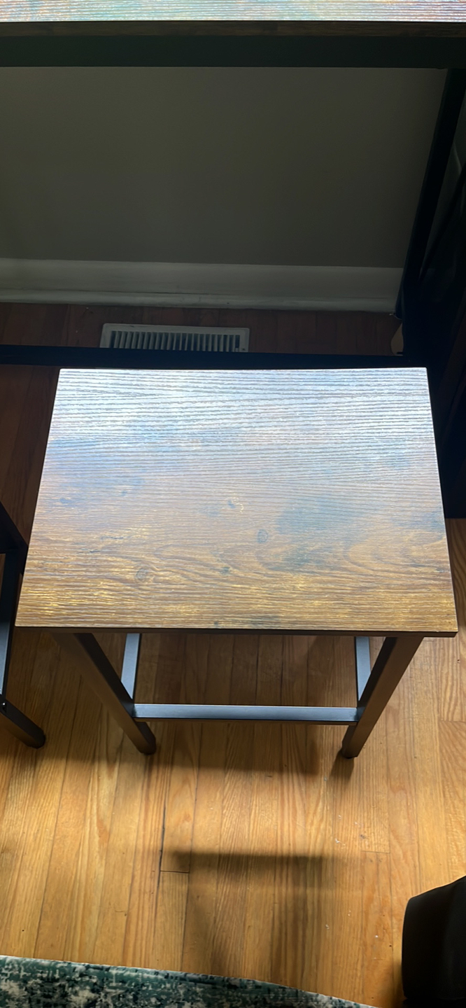 HOOBRO bar table set with 2bat stools
