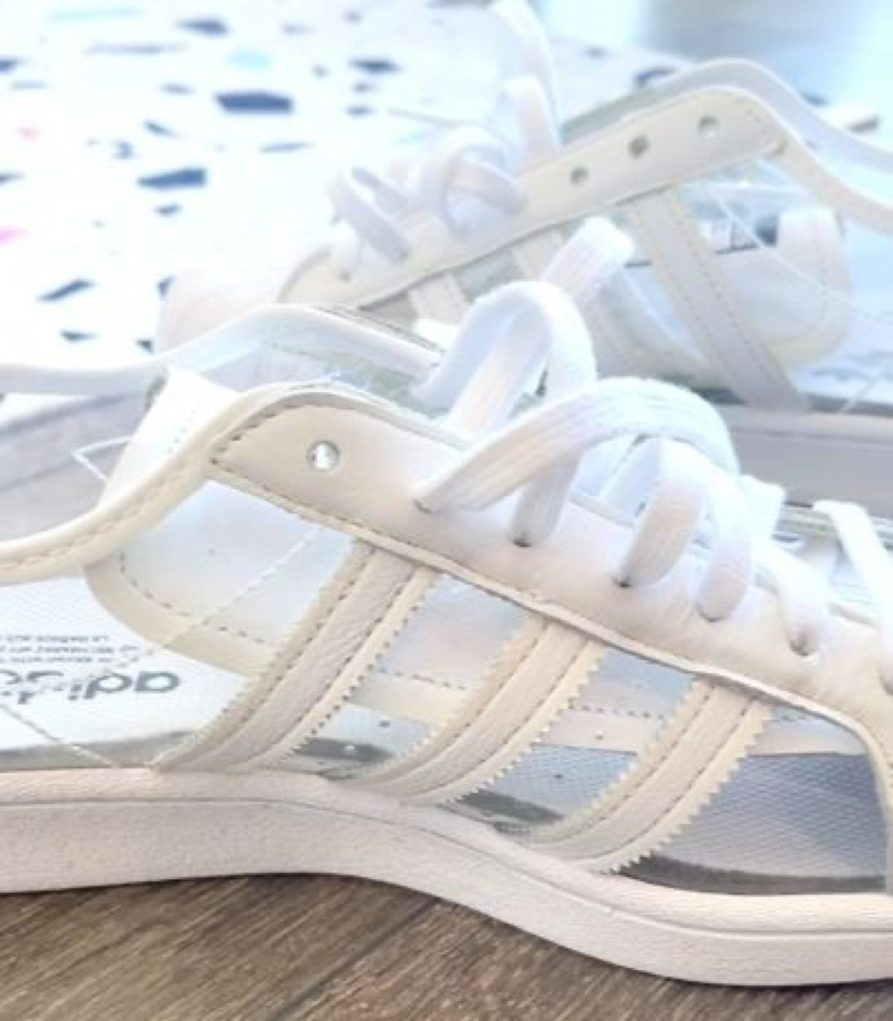 Men • Adidas Originals SUPERSTAR SHOES - Transparent - photo 4