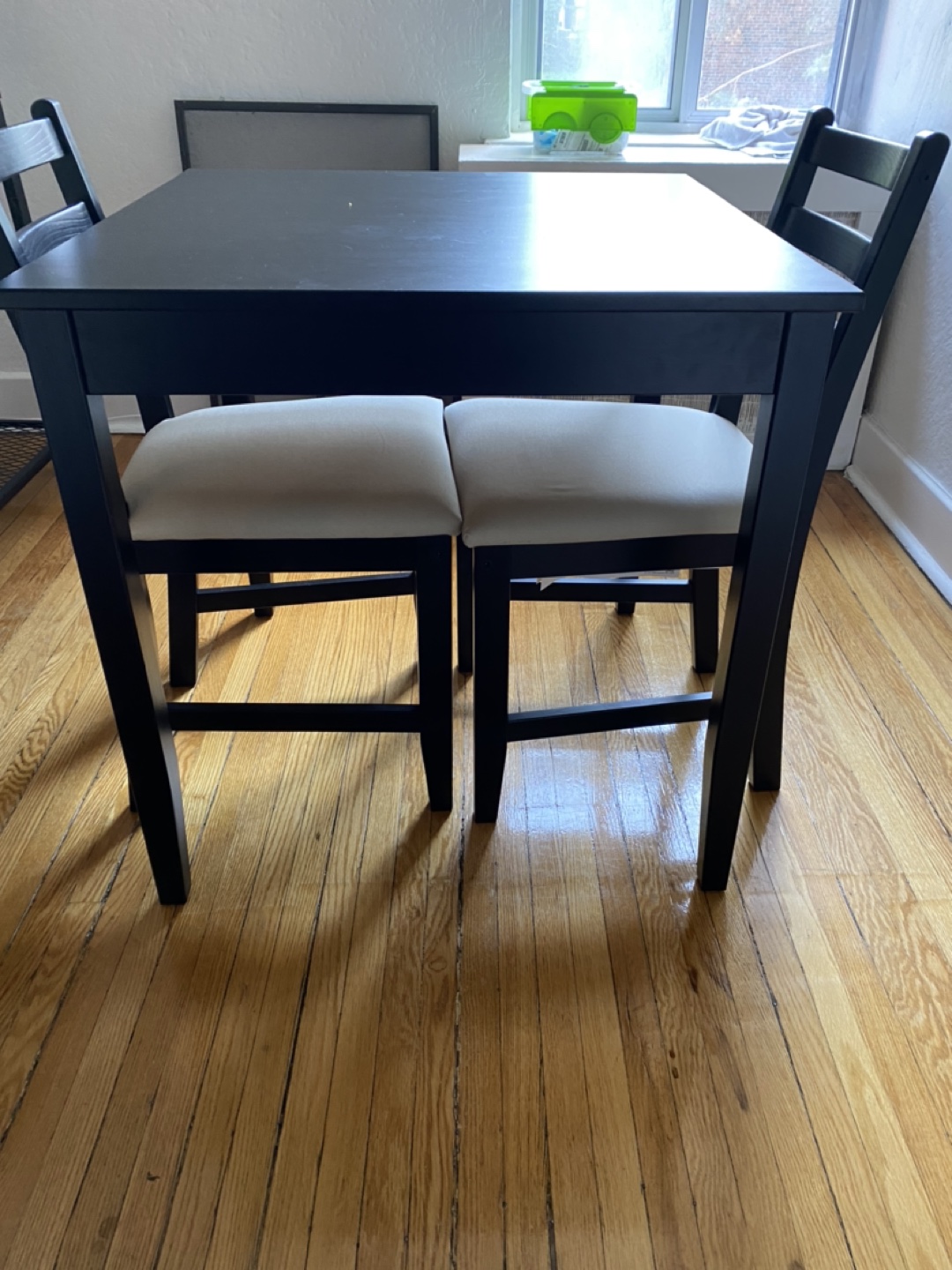 Ikea table with 2 chairs dining set