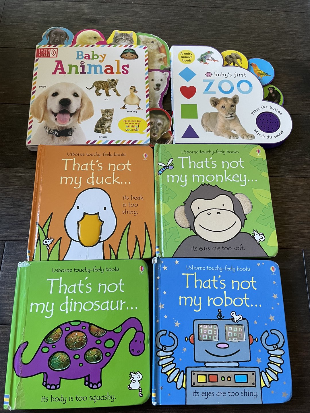 That’s not my books series (4 plus two baby animals books)