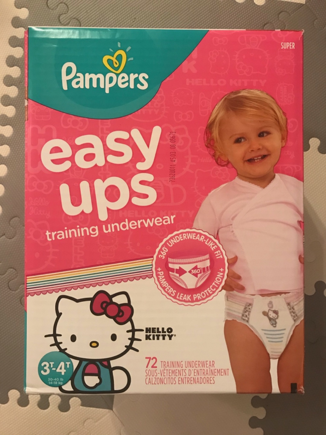 Hello Kitty Training Diapers Size 3T-4T (72 pcs) thumbnail