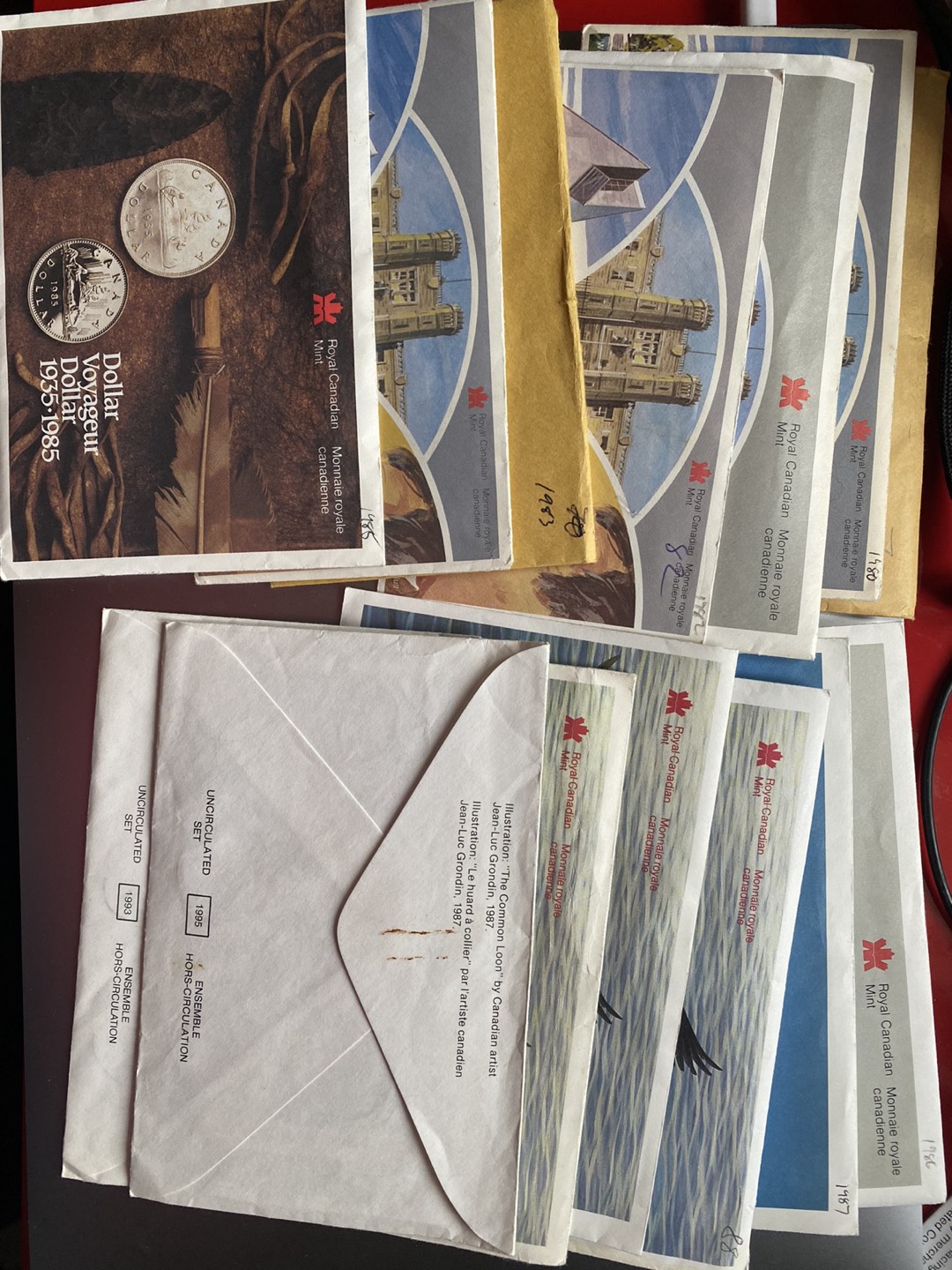 13 Canada Proof like UNC coin sets 1979-1995 🍀 image indicator(2)