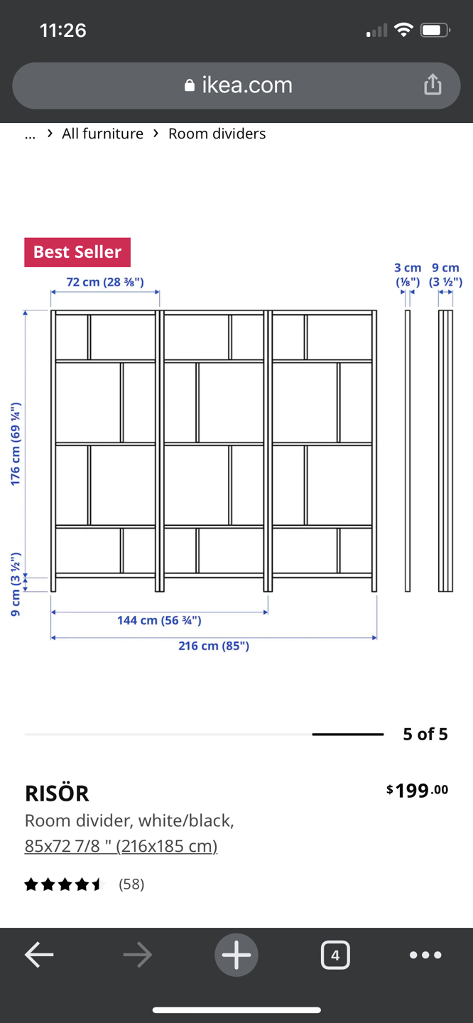 Room divider by IKEA - photo 3