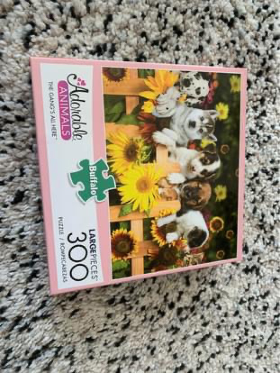 300 piece LARGE puppy puzzle thumbnail