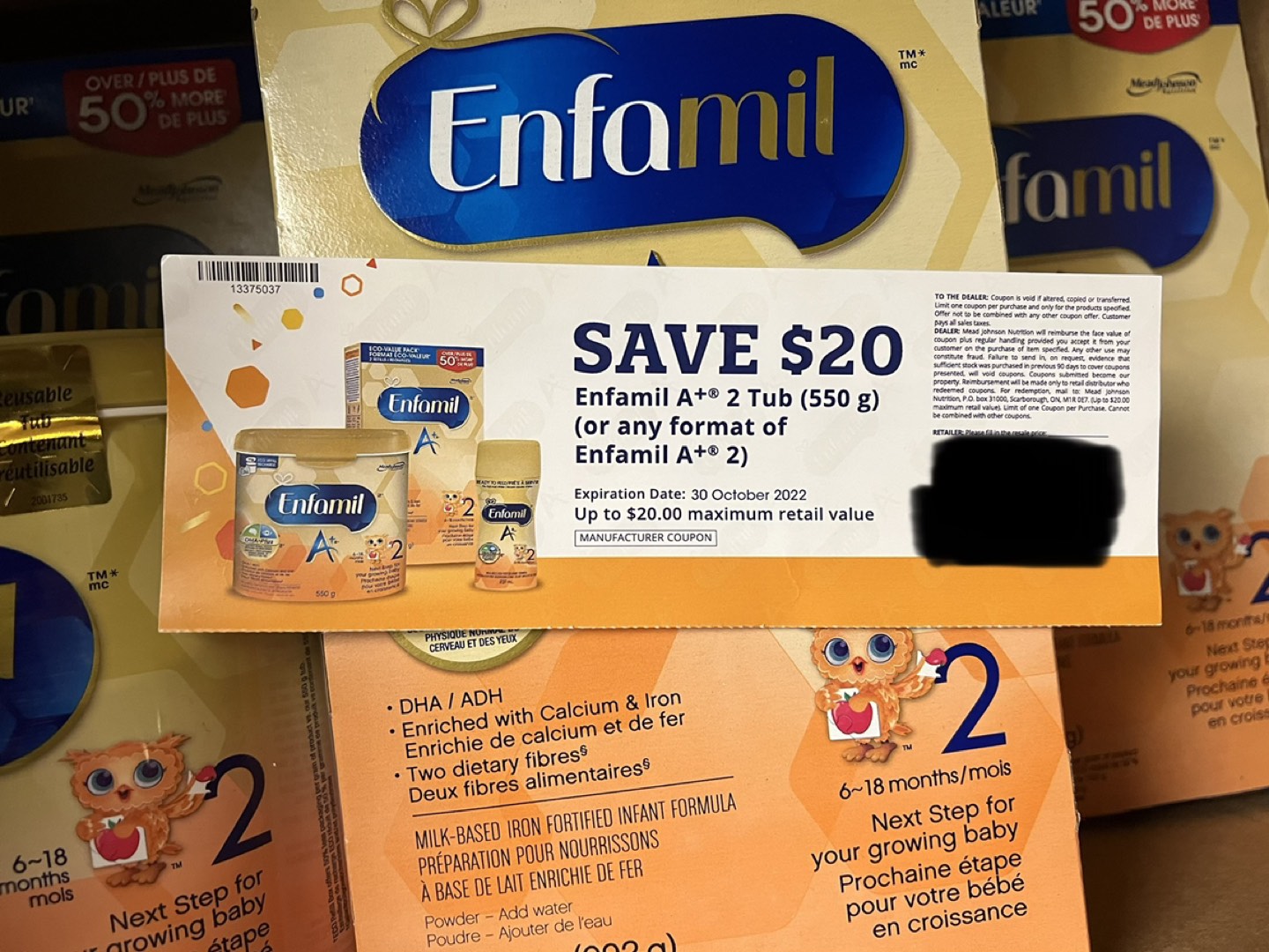 Enfamil Stage 2 powder formula thumbnail