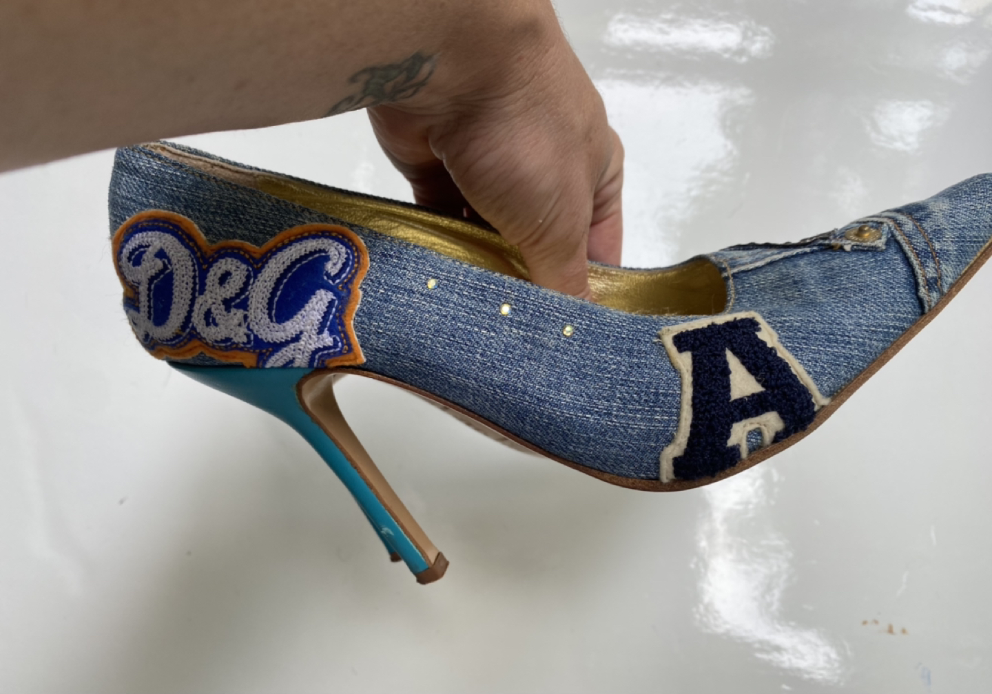 Dolce Gabbana Denim Heels!⚡️