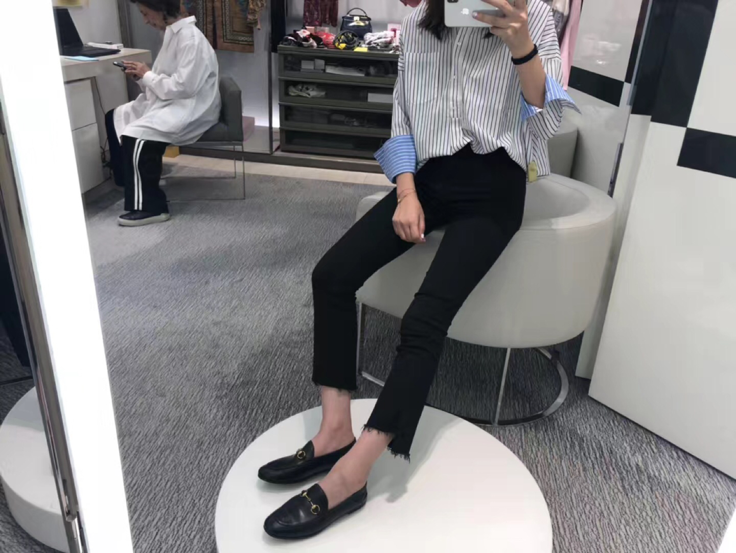 Striped Drop Shoulder Shirt thumbnail