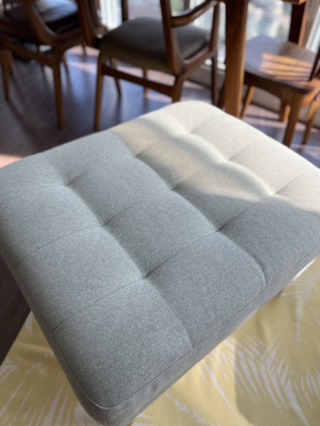 Moving sale! IKEA Morabo Footstool in Gunnared light green color - photo 4