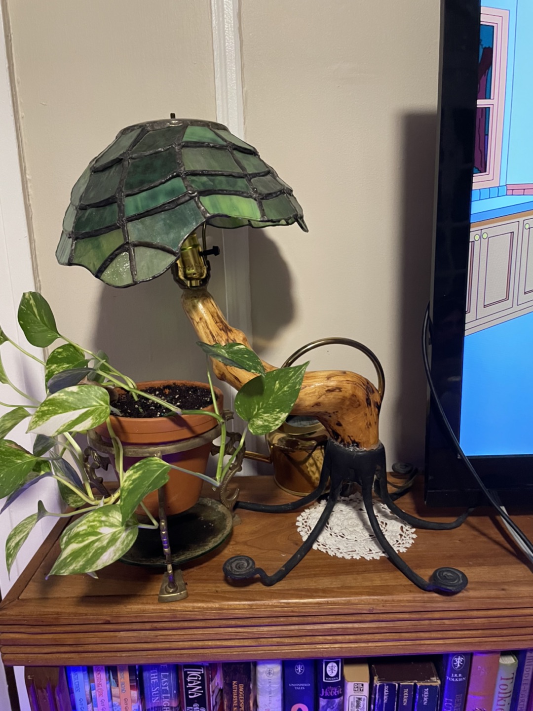 Handmade Stain Glass “tree” lamp