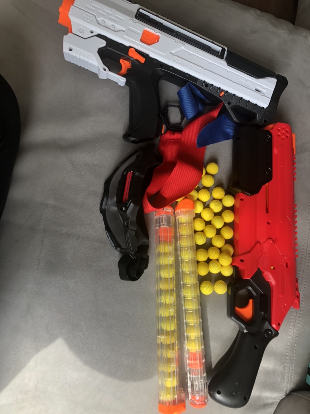 Two nerf guns