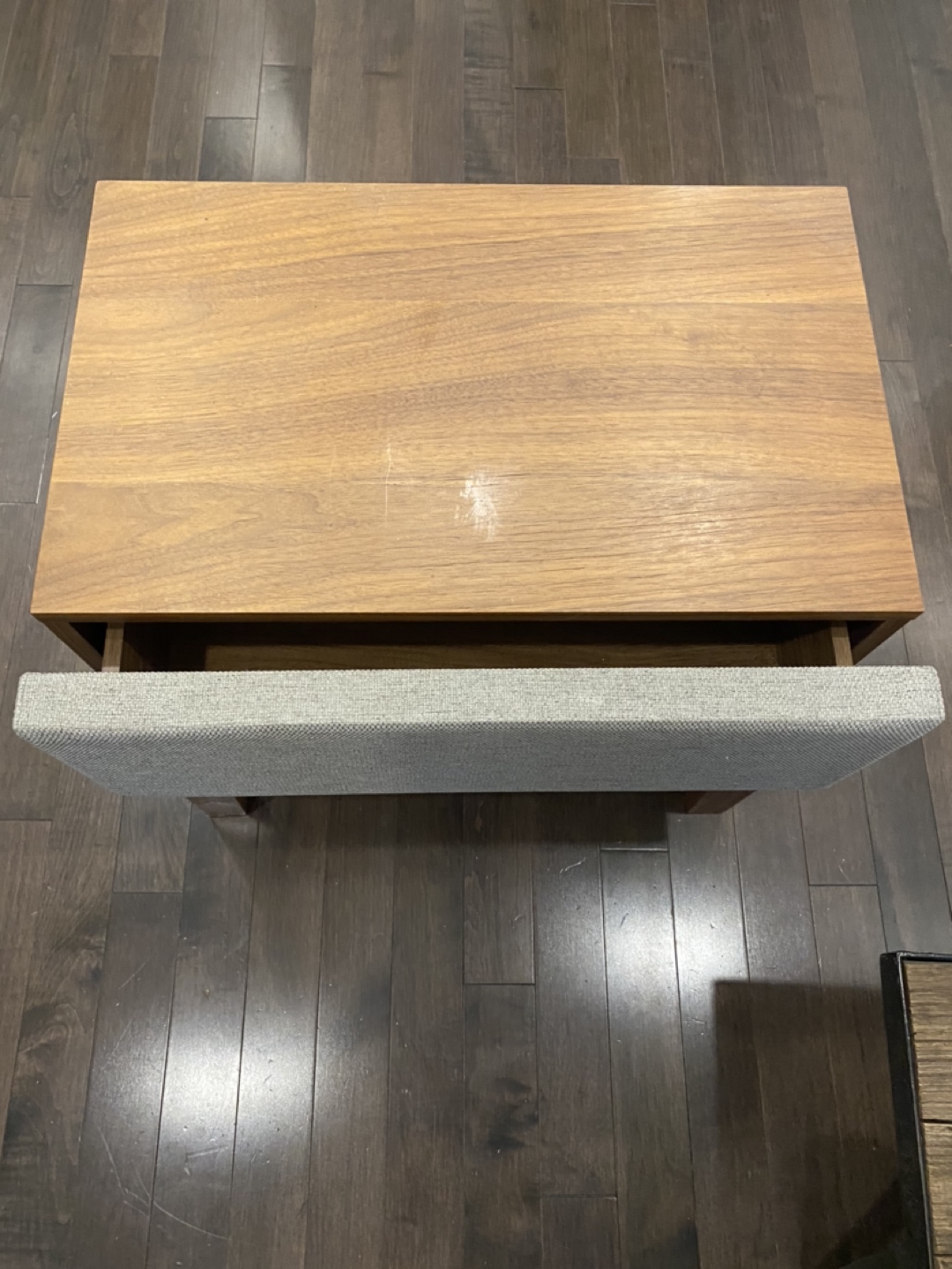 West Elm MCM Solid Oak Side Table - photo 3