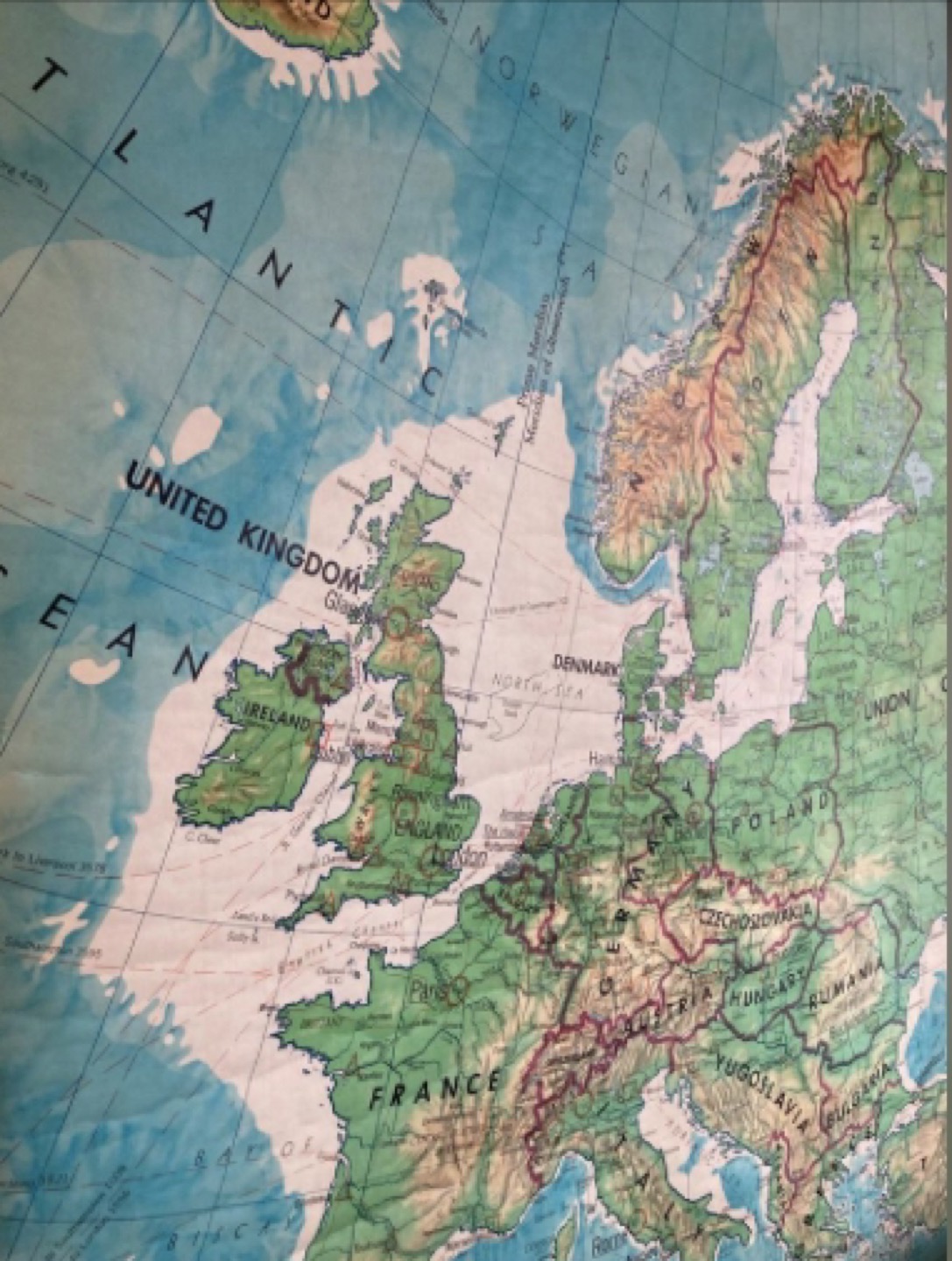 1971 Rollup  School wall map - Europe image indicator(3)